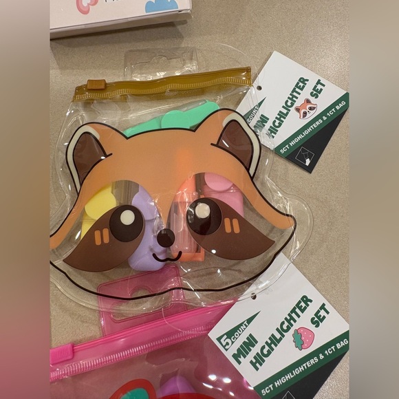 Cute Stationery Gift Set with Fox and Strawberry Designs New - Picture 9 of 12